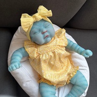 Bebe Peaches Newborn Baby Dolls Ward Reborn Baby Size Real Picture Handmade 3D Skin Rooted Hair Visi