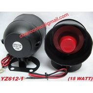 Car Super Loud 12V 1 TONE SIREN (CAR ALARM SIREN) 12V 15W horn