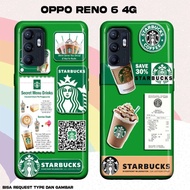LC502 Hardcase Softcase Casehp Untuk Oppo Reno 6 4g Motif Starbucks33