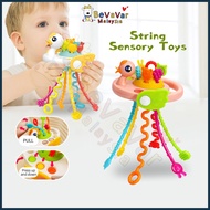 Bevavar Baby Teether Guide Thinking Tactile Perception Sensory Toy Rope Pulling Principle