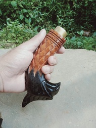 Gagang Golok Ukir Garuda Warna Kombinasi