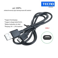 100% original (black) Usb type C charger cable tecno camon 19 (CI6n) - camon 19 pro (CI8 / CI8n) - c