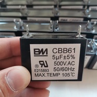 CBB61 Universal Range Hood Fan Fan Single Insert Starter Capacitor 500VAC3-18uf