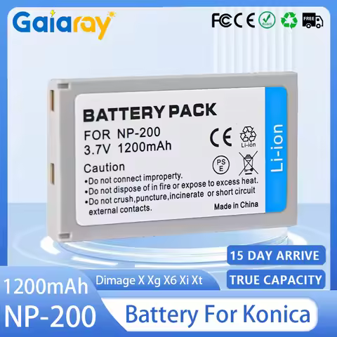 NP-200 Camera Battery 3.7V 1200mAh Rechargeable Battery for Konica Minolta Dimage X Xg X6 Xi Xt Dima