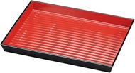 13.0 inches (33 cm) Takeshibune Heavy Vermilion Bamboo Lacquer [13.1 x 9.6 x 1.3 inches (330 x 244 x