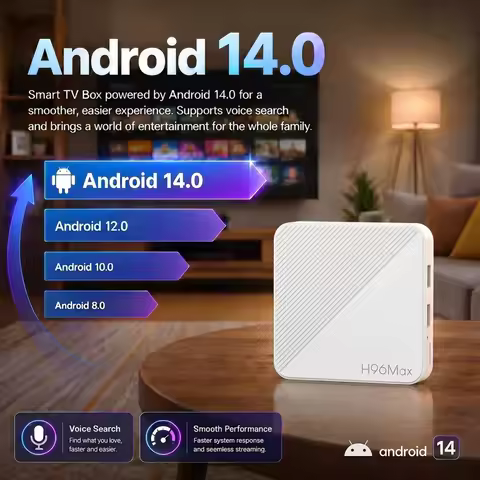 10PCS Lot H96 MAX 3518B Smart TV Box Android 14 RK3518 TV Box 4K 100M/LAN Dual Wifi6 BT5.0 BT Voice 