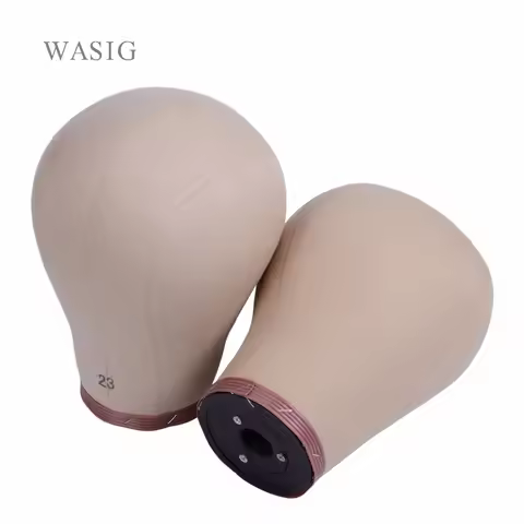 21"/22"/23"/24" Canvas Block Head Mannequin Head Weft/Wig Display Style Styling Manikin Head Cork In