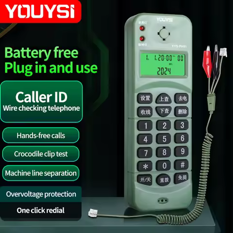 YOUYSI Telephone Phone Butt Test Tester Telecom Tool Network Cable Set Professional Test Device Chec