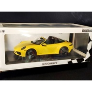 Porsche992 1/18 Car Model Porschetarga Minichamps Porsche 911 992 targa 1:18 ok Gift