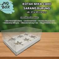 Mica Box 27 x 18 x 10 cm For Bird's Nest Cupcakes, contents 6