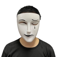 Halloween Mask Official Blessing White Phaseless Anime COS Performance Props White Mask Whole Face