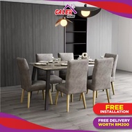 Caler Home ETO 1 + 6 Dining Set [Free Installation]