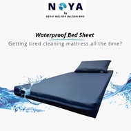 READY STOCK WATERPROOF ZIPPED BEDSHEETS SARUNG TILAM BERZIP SINGLE PVC KALIS AIR ANTIMICROBIAL