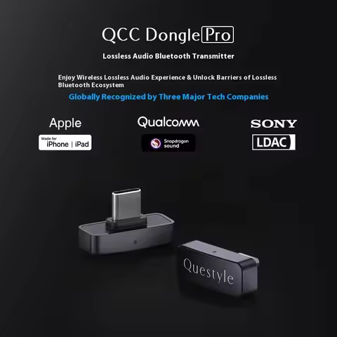 Custom Questyle QCC Dongle Pro LDAC Lossless Supports Snapdragon Bluetooth 5.4 Sound AptX Transmitte