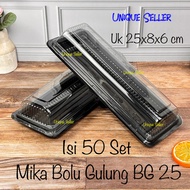 Mika Bolu Gulung BG BGT 25 Size 25x8x6 cm contains 50 pcs Mika BGT25 BG25 Mika Roll Tart Roll Cake R