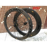 carbon disc brake 700c road bike wheelset  central lock or six holes Depth 60+88mm
