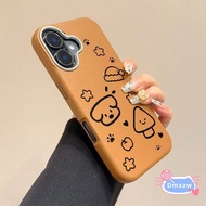Luxury Leather Dog Phone Case For OPPO A78 A79 A77 A77s A58 A57 A57s A57E A17 A17K A15 A15s A35 A16 