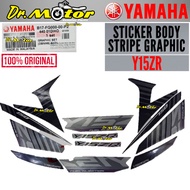 100% ORIGINAL YAMAHA Y15ZR Y15 ZR YSUKU STICKER BODY STRIPE GRAPHIC COMPLETE DBNMB B17-FG000-00-P2