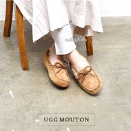 UGG Women's Dakota 羊毛一腳蹬加絨皮毛豆豆鞋