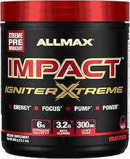 ALLMAX Nutrition - Impact Igniter Extreme Pre Workout Powder - with Citrulline Malate, Beta - Alanin
