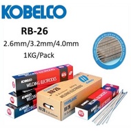 KOBELCO 2.6MM/3.2MM/4.0MM WELDING ELECTRODE RB26 E6013 X 1KG