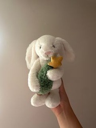 Jellycat Bunny with Christmas Tree