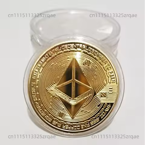 Creative Ethereum Coin Ethereum Art Collection Physical Commemorative Coin Collectibles