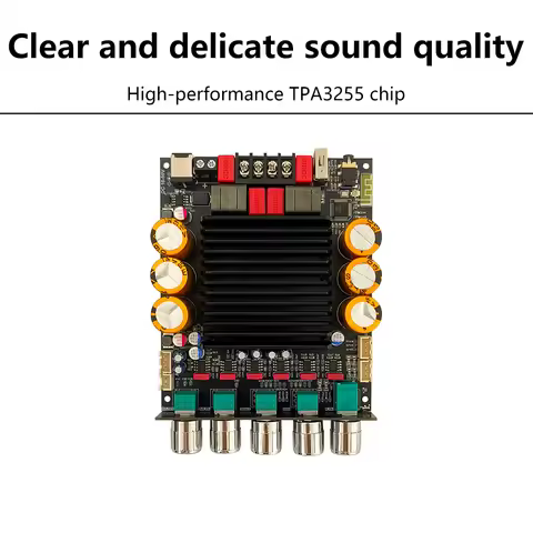 ZK-SUB600 DC 18-50V Amplifier Board Bluetooth 5.3 -compatible Supports App Amplifier Module Chip TPA