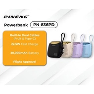 PINENG PN836-PD / PN-798PD / PN-892PD 20000 mAh Built in 2 cables Digital display FAST CHARGING 22.5