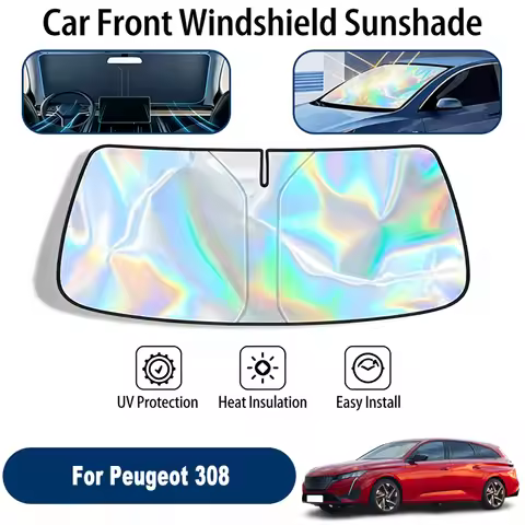 Car Windshield Sun Shade UV Reflective Sun Visor Protection Cover For Peugeot 308 T7 T9 P5 2007-2026