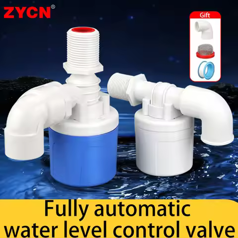 1/2" 3/4" 1" Automatic Water Level Control Valve Float Ball Valve Plastic Tower Pool Float Switch Wa
