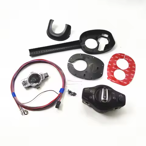 4 Pcs Chrome Auto Car Headlights Multifunction Switch & Rain Sensor Kit For A4 Q5 8K0 941 531 AS 81A