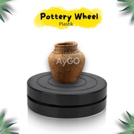 Pottery Wheel Plastic Rotating Plate/ Clay Turntable Plastic Rotation Wheel Pottery Rotary Plate Scu