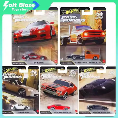 Hot Wheels HNW46 Fast & Furious Car Culture Die-Cast Models 1/64 Mazda RX-7 Honda & Lamborghini Cars