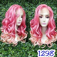 FRONT LACE WIG LACE KOREA WIG PENDEK WIG CURLY RAMBUT ASLI 1298 RAMBUT