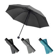 Moesora Compact Folding Umbrella, Reverse Design, Lightweight, 98cm, 8 Ribs, 270g, Black