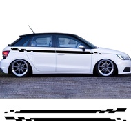 Car Waist Line Door Sticker Graphics Decor Vinyl Film Decal Exterior Accessories For Audi A1 8X GB 8