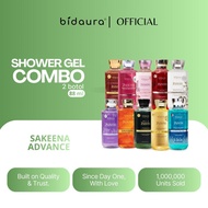 Bidaura Combo Sakeenah Advance (2 Botol) Mini 88ml | 15x Mandian | Aura 7 Bunga Body Wash Shower Gel
