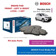 Perodua Axia Front Disc Brake Pad Set BOSCH Brake Depan 4 Keping - 0 986 AB1 070 BOSCH Front Brake P