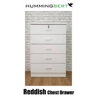 Chest Drawer REDDISH 5 Tiers