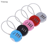 [Yiiweng] 1Pc 3.7*9cm 3 Digitbination Travel Luggage Suitcase Code Lock Padlock [my]