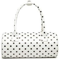 Halemet Polka Dot Crossbody Bags for Women Round Boston Bag Glossy Purses Women Satchel Handbag Cute