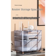 Settop box shelf desktop organizer router organizer cable box  wireless Wifi settop box shelf