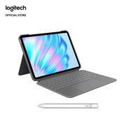 Logitech Combo Touch iPad Air 11-inch (M2)(2024) Keyboard Case - Detachable backlit keyboard with ki