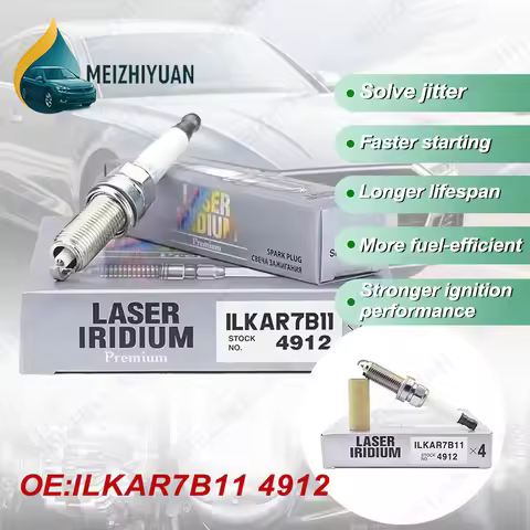 4/8Pcs Iridium Spark Plug 4912 ILKAR7B11 for Toyota Corolla Matrix Prius V Pontiac Vibe Scion XD IQ 