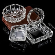 Ashtray Household Glass Ashtray Crystal Glass Square Round Cylinder Hotel Bar Office Cylinder