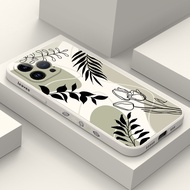 Drooping Leaves Phone Case For iPhone 17 Air 16 Plus 16E Pro Max 4G 5G Fashion Cover