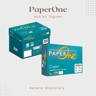 Paper One A3 75 gsm HVS Copy Paper A3 75 gsm Paperone 1 Ream/