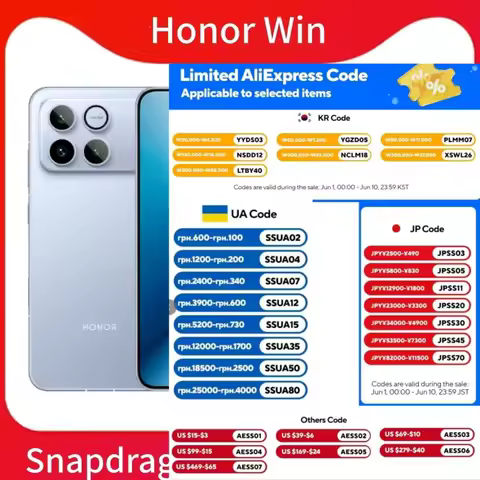 Original Honor Win 5G Phone Snapdragon 8 Elite Gen 5 6.83''OLED Screen 10000mAh Battery 100W SuperCh
