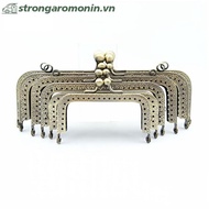 ST  1PCS Square Glossy Silver Basic Metal Purse Frame Kiss Clasp Lock DIY Bag Accessories ST